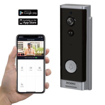 Xodo Smart WiFi 1080P Video Doorbell Wireless Security Camera, 2-Way Audio, Real-Time Alerts