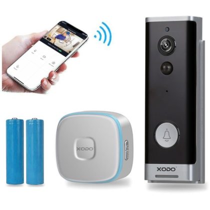 Xodo Smart WiFi 1080P Video Doorbell Wireless Security Camera, 2-Way Audio, Real-Time Alerts