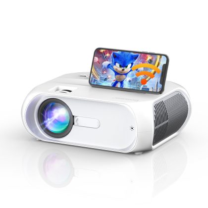 Bomaker WiFi Mini Projectors, Portable Outdoor Movie Projector, Full HD 1080p Supported