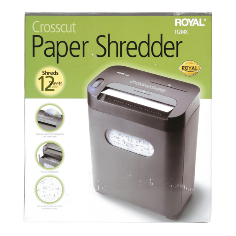 Royal 29186X 112MX 12-Sheet Crosscut Shredder