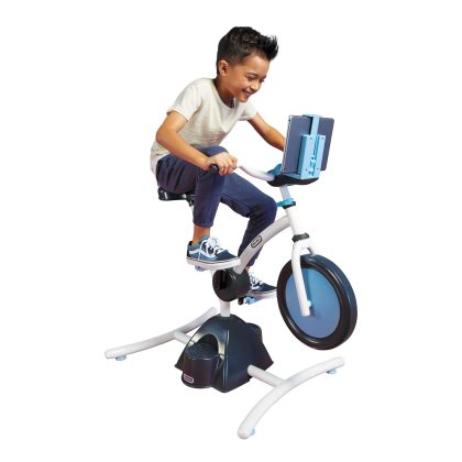 Little Tikes Pelican Explore & Fit Cycle Fun Fitness Adjustable Exercise Equipment with Videos Audio and Music for Children