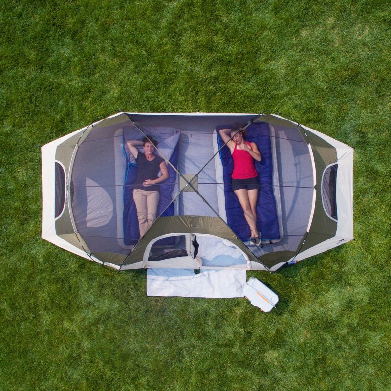 Ozark Trail 8-Person 2-Room Modified Dome Tent, with Roll-Back Fly