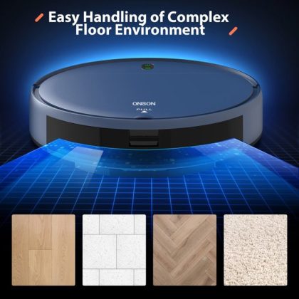 Onson Robot Vacuum, 2 in 1 Mopping Wifi Connected Robotic Vacuum Cleaner Combo