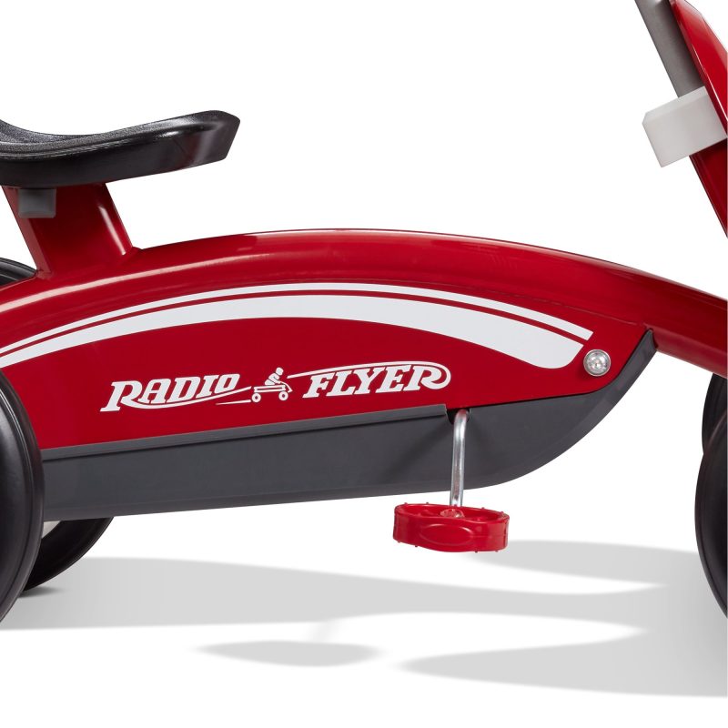 Radio Flyer Pedal Racer, Pedal Go Kart Ride-on, Red