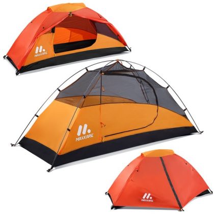 Maxkare 1 Person Camping Tent Waterproof Windproof Outdoor Tent