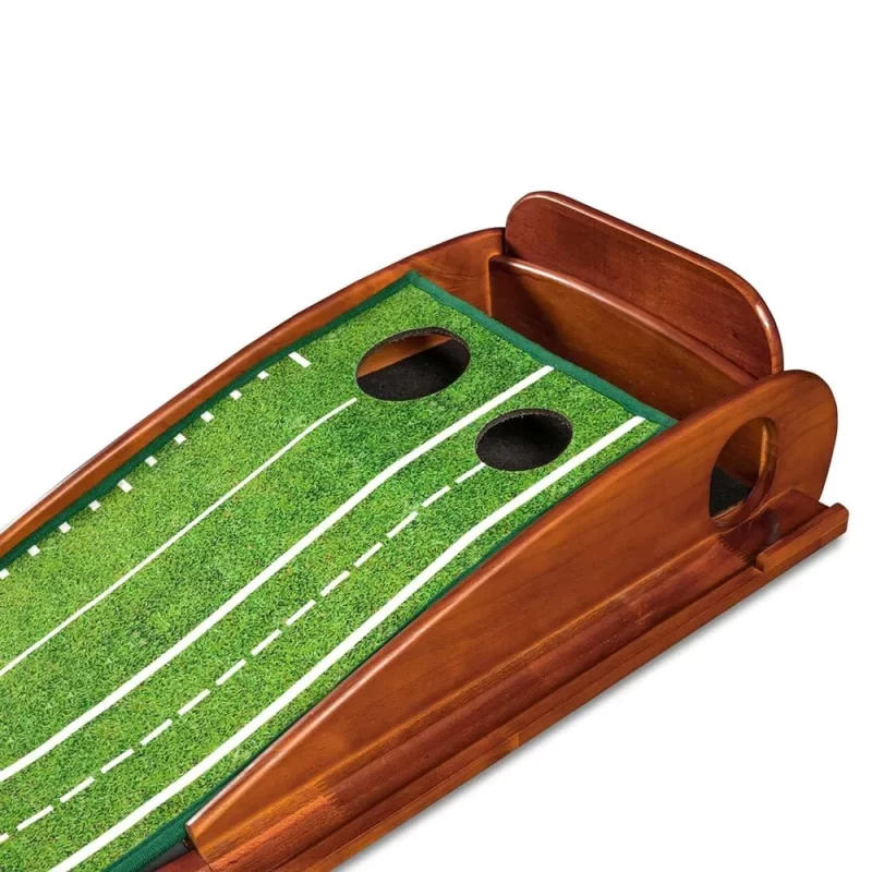 Perfect Practice Putting Mat - 9'6" Standard Edition, Executive Wooden Version