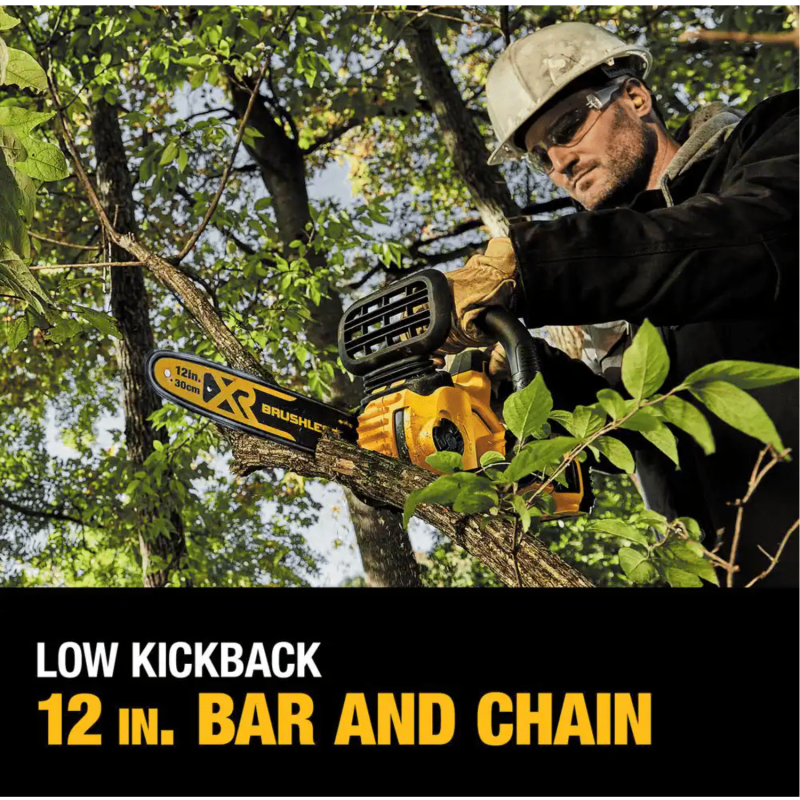 Dewalt DCCS620P1 12 in. 20V MAX Lithium-Ion Cordless Brushless Chainsaw with (1) 5.0Ah Battery & Charger Included