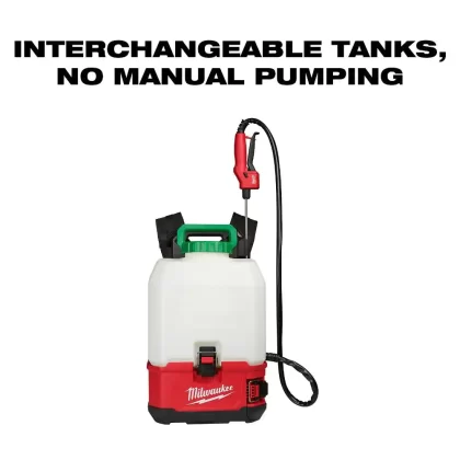 Milwaukee M18 18-Volt 4 Gal. Lithium-Ion Cordless Switch Tank Backpack Pesticide Sprayer with M18 5.0 Ah Battery