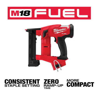 Milwaukee M18 Fuel 18-Volt Lithium-Ion Brushless Cordless 18-Gauge 1/4 in. Narrow Crown Stapler, Tool-Only (2749-20)