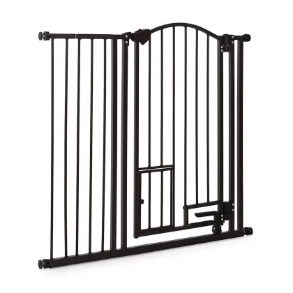 EveryYay In The Zone Extra-Tall Arched Walk-Through Pet Gate, 29-43.5" W X 38.5" H