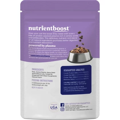 Solid Gold NutrientBoost Meal Topper Dry Cat Food, 16 oz., Case of 12