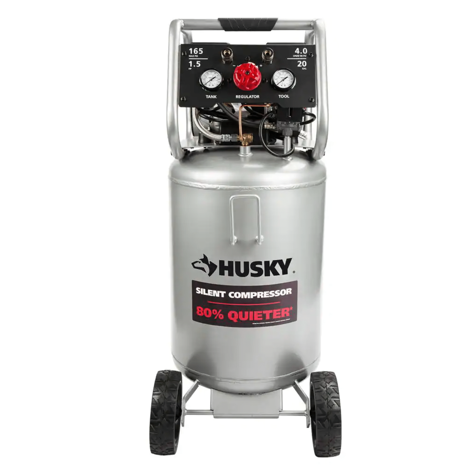 Husky 3332013 20 Gal. Vertical Electric-Powered Silent Air Compressor