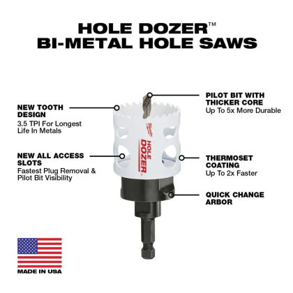 Milwaukee Hole Dozer General Purpose Bi-Metal Hole Saw Set, 28-Piece (49-22-4185)