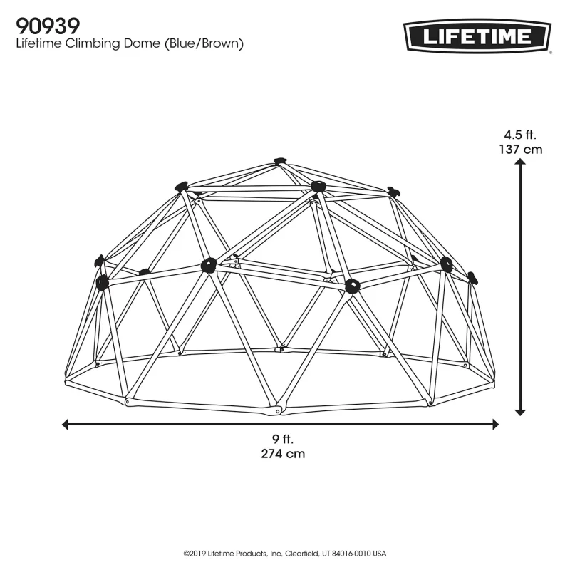 Lifetime 54-Inch Climbing Dome – Blue and Brown
