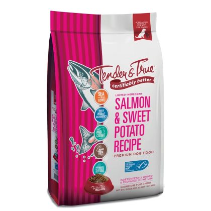 [SET OF 2] - Tender & True Pet Nutrition Wild-Caught Salmon & Sweet Potato Recipe Dry Dog Food, 23 lbs.