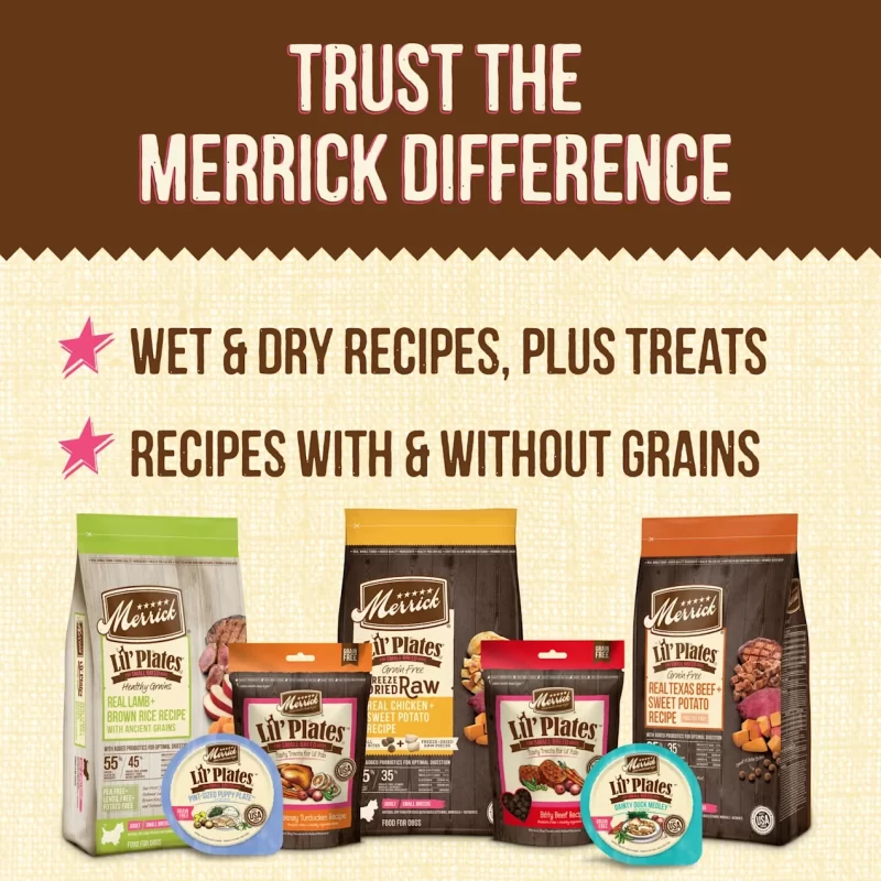 [SET OF 2] - Merrick Lil' Plates Grain Free Real Chicken + Sweet Potato Recipe Small Breed Dry Dog Food, 20 lbs.