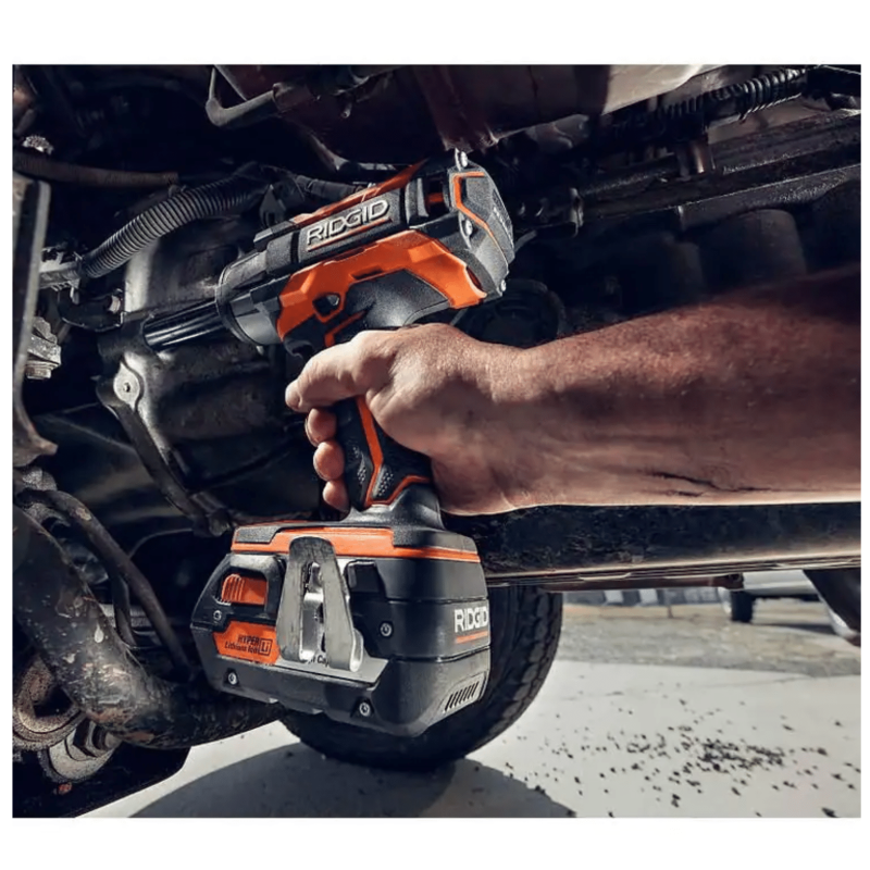 Ridgid 18V Cordless 3-Tool Combo Kit with Grease Gun, Impact Wrench, and Inflator, Tools Only (R92162SB2N)