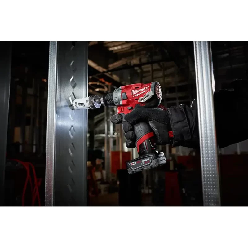 Milwaukee M12 FUEL 12-Volt Li-Ion Brushless Cordless Hammer Drill/Impact Combo Kit (2-Tool) With Right Angle Impact Wrench