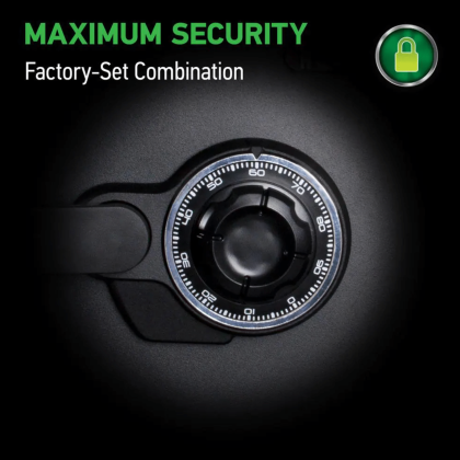SentrySafe SFW123CSBLK 1.2 cu. ft. Fireproof & Waterproof Safe with Dial Combination Lock