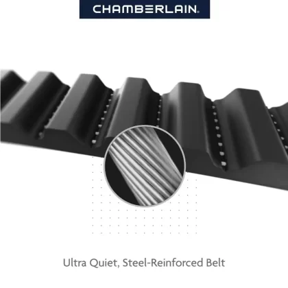 Chamberlain 1-1/4 HP LED Smart Quiet Belt Drive Garage Door Opener with Battery Backup