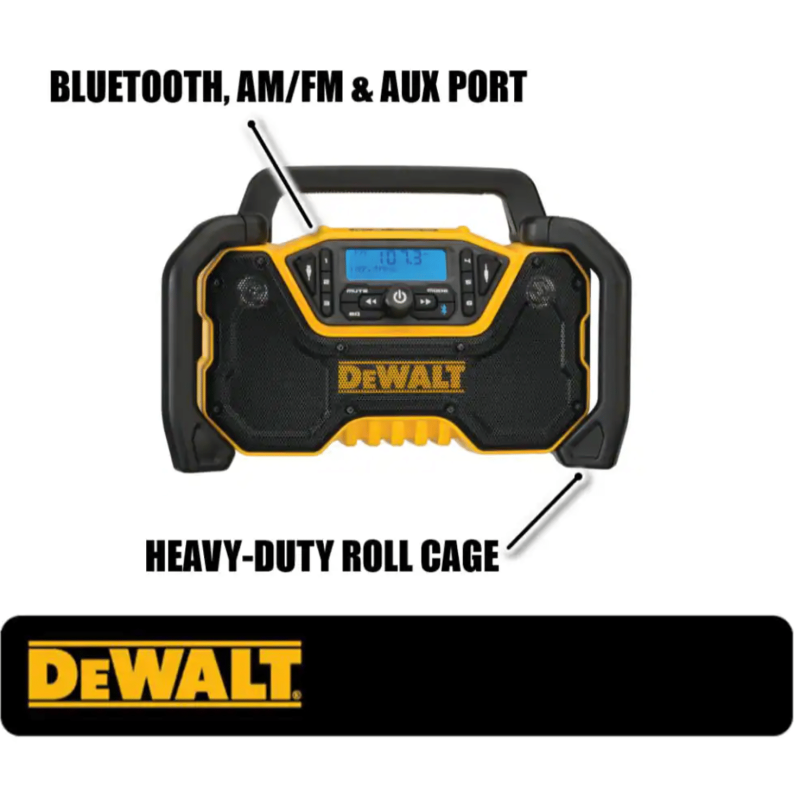 Dewalt DCR028B 20-Volt MAX Compact Bluetooth Radio (Tool Only)