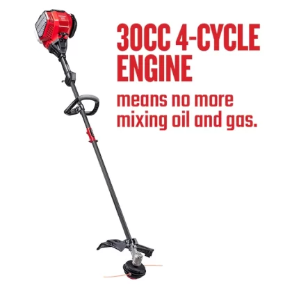 Craftsman WS4200 30-cc 4-Cycle 17-in Straight Shaft Gas String Trimmer With Attachment Capable And Edger Capable