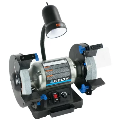Delta 8-in Variable Speed Bench Grinder With Light