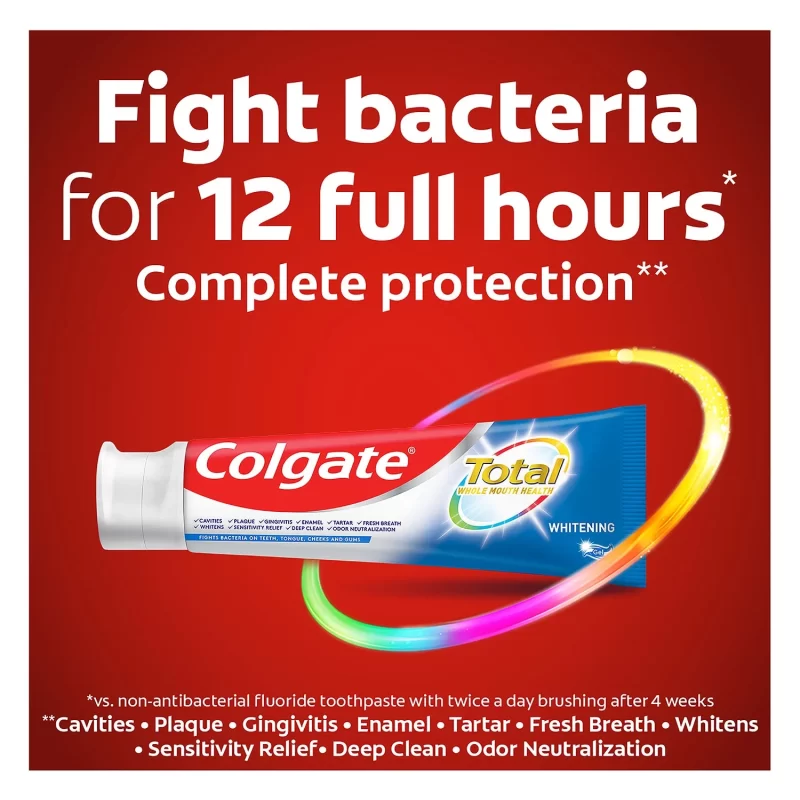 [SET OF 2] - Colgate Total Whitening Gel Toothpaste (6 oz., 5 pk.)