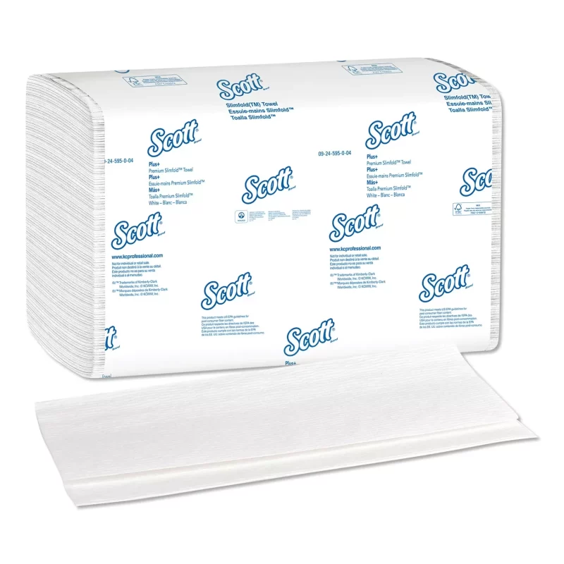[SET OF 2] - Scott Control Slimfold Paper Towels For Business, 7 1/2 x 11 3/5, White (90/pack, 24 packs/carton/set)