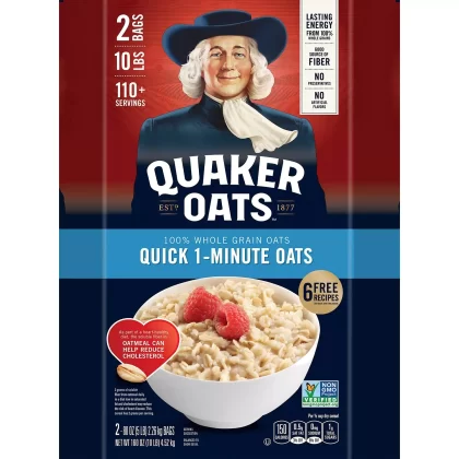 [SET OF 3] - Quaker Quick 1-Minute Oats (5 lb., 2 pk./set)