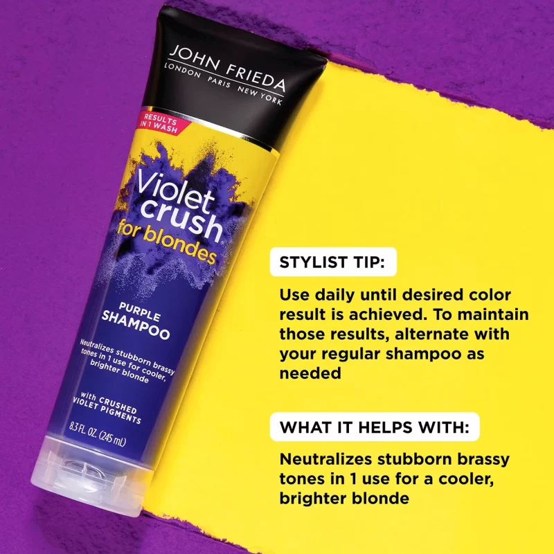 [SET OF 2] - John Frieda Violet Crush Purple Shampoo (8.3 fl., oz. 2 pk./set)