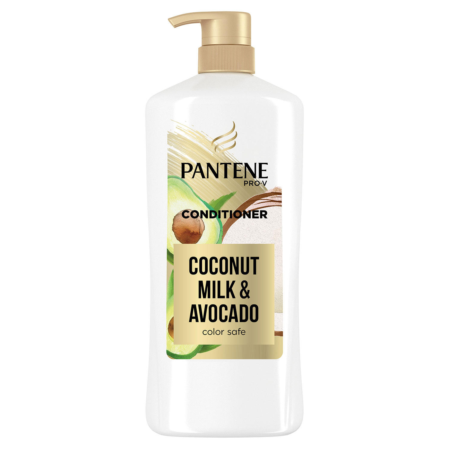 [SET OF 3] - Pantene Pro-V Paraben Free, Dye Free, Mineral Oil Free Coconut Milk and Avocado Moisturizing Conditioner For Dry Hair (38.2 fl. oz./set)