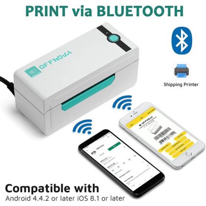 OFFNOVA IM·Print Bluetooth Thermal Label Office Electronics, High-Speed 4"x6" Shipping Label Printer