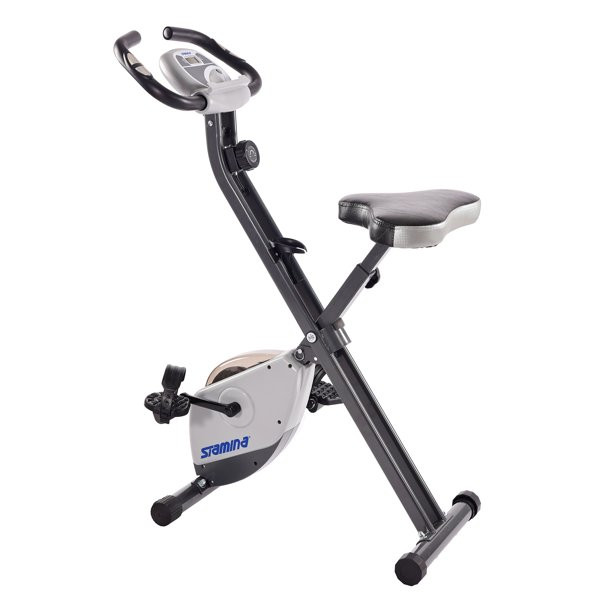 Stamina Cardio Exercise Bike With Heart Rate Sensors And Extra Wide Padded Seat
