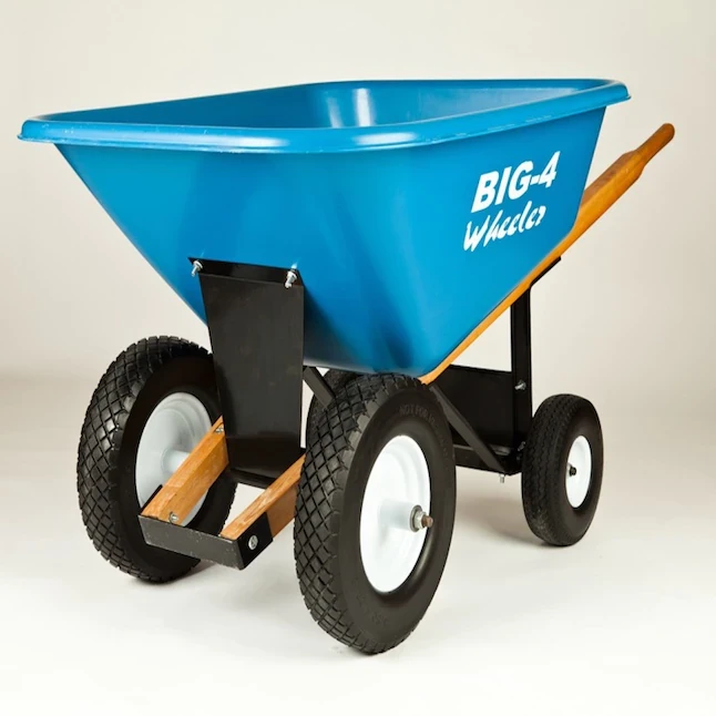 Big 4 Wheeler 8-cu ft Poly Yard Cart