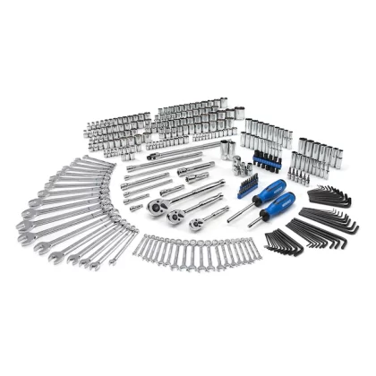 Kobalt 300-Piece Standard And Metric Combination Polished Chrome Mechanics Tool Set (1/4-In; 3/8-In)
