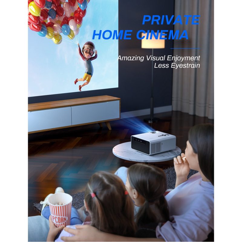 Crosstour P970 Native 1080P Mini Portable Projector Full HD Video Projector, 60000 Hrs LCD Lamp Life