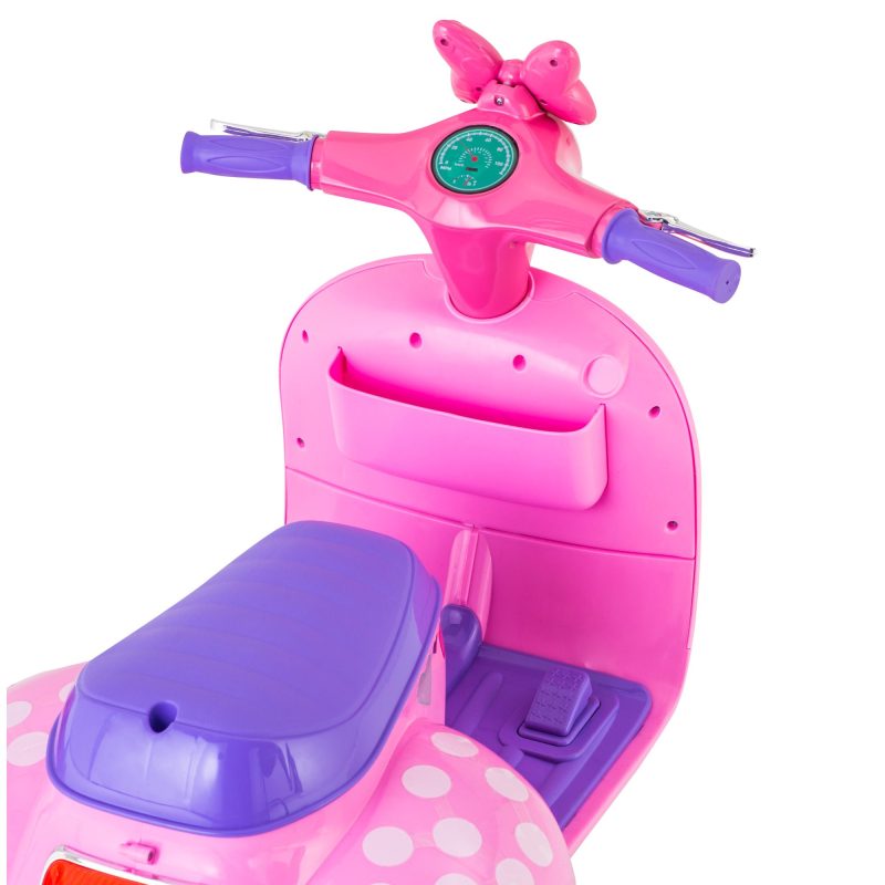 Kid Trax Disney Minnie Mouse Happy Helpers Scooter with Sidecar Ride-On Toy