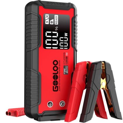 Gooloo GT4000S 4000A Jump Starter 12V SuperSafe 26800mAh 100W 2-Way Fast-Charging Portable Car Battery Charger Pack