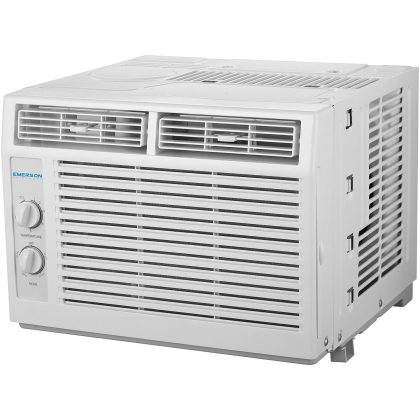 Emerson EARC5MD1 Quiet Kool 5,000 BTU 115V Window Air Conditioner with Mechanical Rotary Controls, Cools Rooms up to 150 Sq. Ft.