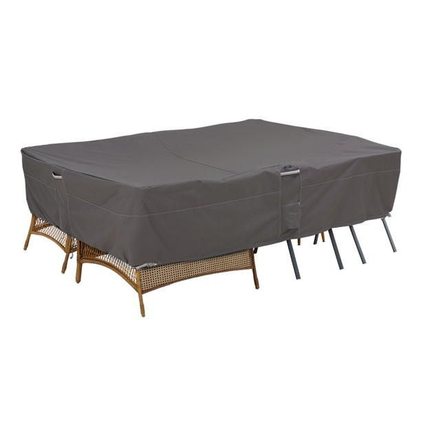 Classic Accessories Ravenna Water-Resistant 140 Inch General Purpose Patio Furniture Cover