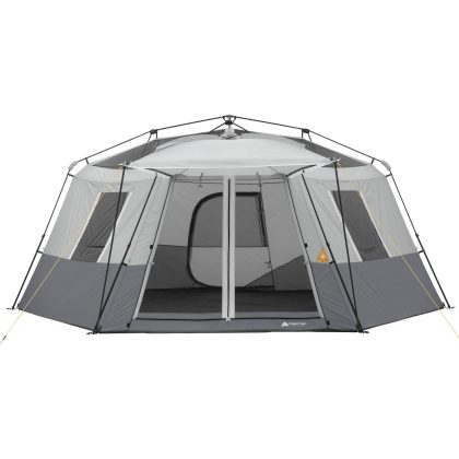 Ozark Trail 17’ x 15’ 11-Person Instant Hexagon Cabin Tent, Gray