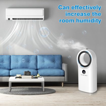 LifePlus 32" Tower Cooler Fan Bladeless Evaporative Air Conditioner Humidifier 3-in-1, with Remote Control