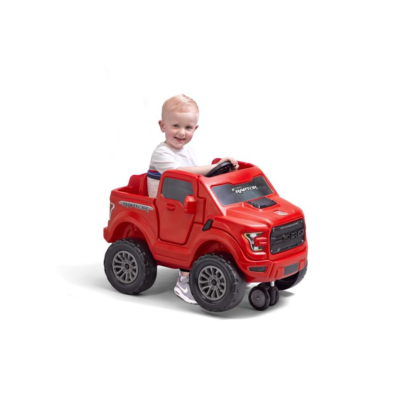 Step2 2-in-1 Ford F-150 SVT Raptor Red Ride On Truck Push Car