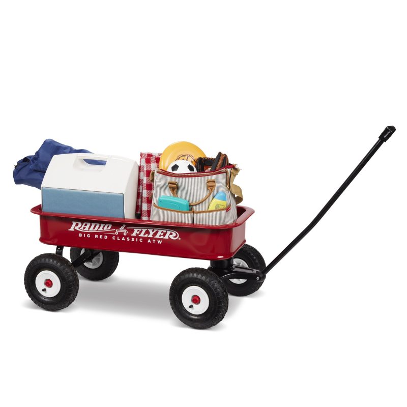 Radio Flyer Big Red Classic ATW Wagon, All-Terrain Air Tires, Red