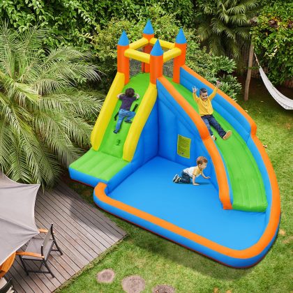 Costway Inflatable Water Slide Mighty Bounce House Castle Moonwalk Jumper, without Blower