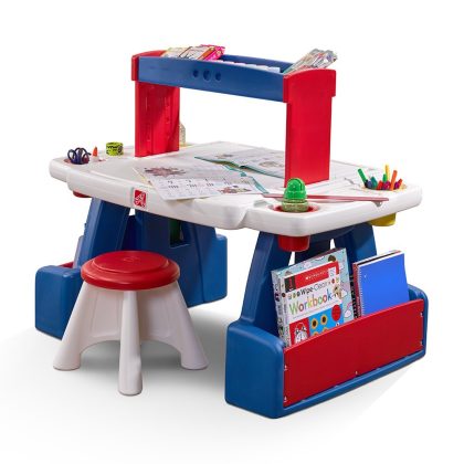 Step2 Creative Projects Kids Table and Two Stools, Plastic