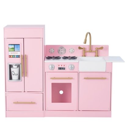 Teamson Kids - Little Chef Chelsea Modern Play Kitchen, Pink