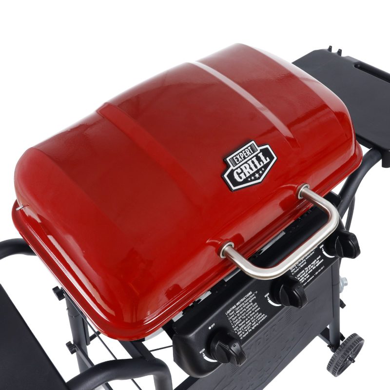 Expert Grill GBC2016WRS 3-Burner 27,000 Btu Gas Grill, Red