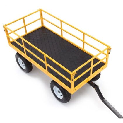 Gorilla Carts GOR1201B 1200-lb. Heavy-Duty Steel Utility Cart, 13" Tires